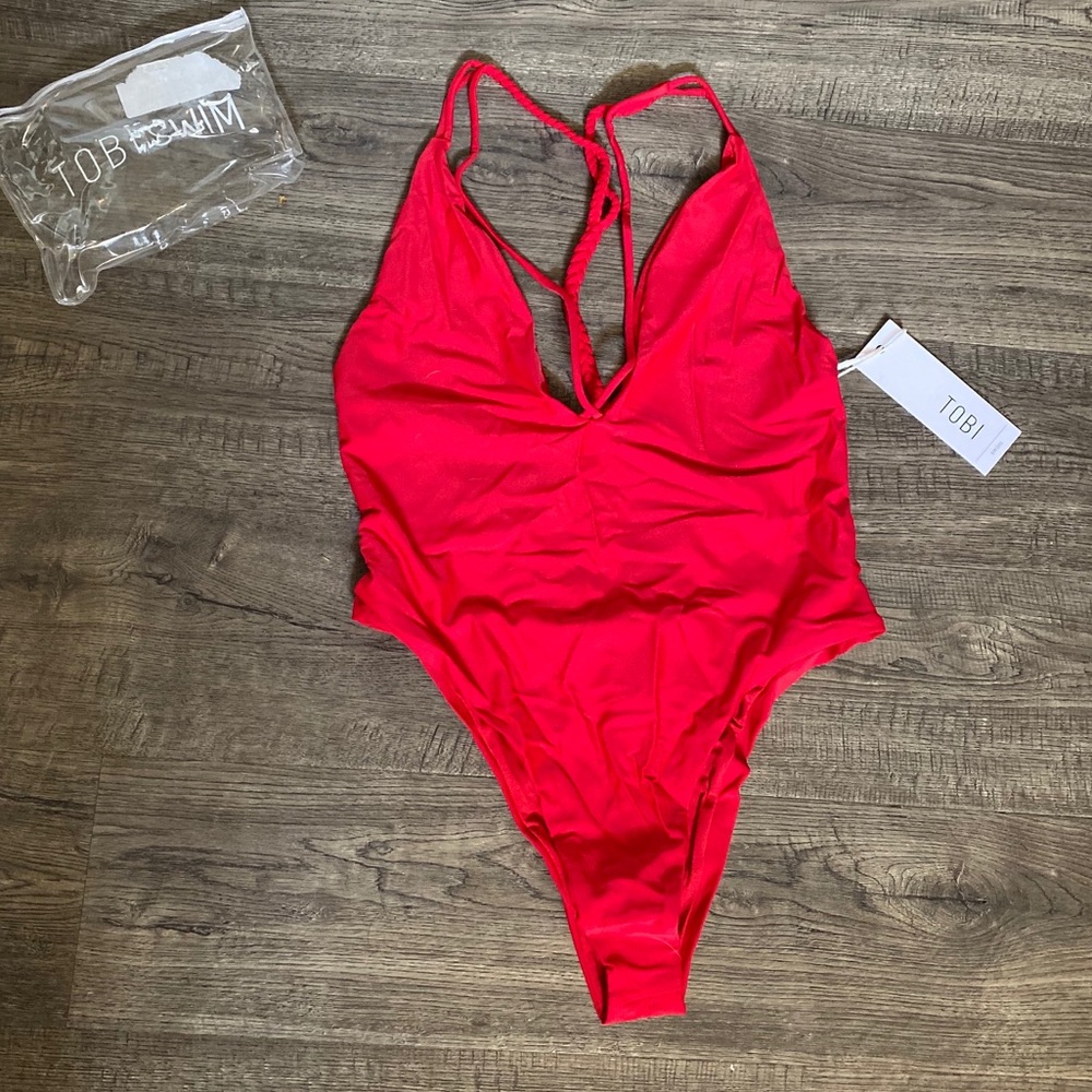TOBI plunging braided monokini